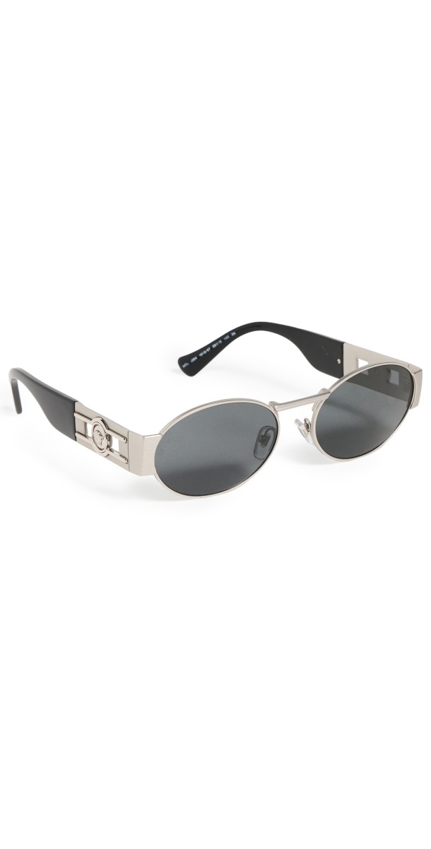 Versace VE2264 Oval Sunglasses Silver