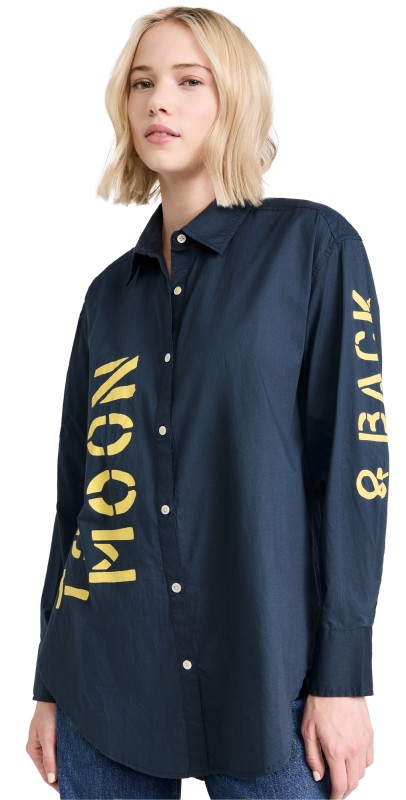 Kerri Rosenthal Maddie Shirt To the Moon Night Sky
