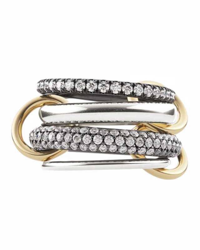 Vega 4-Link Silver & Gold Ring