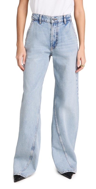 ANINE BING Briley Jeans Capri Blue