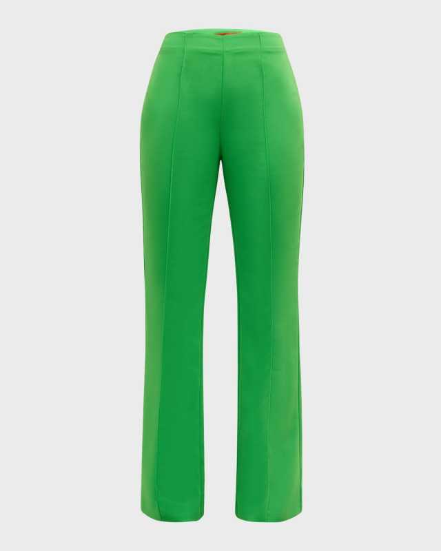 Zypresse High-Waisted Bootcut Crepe Pants