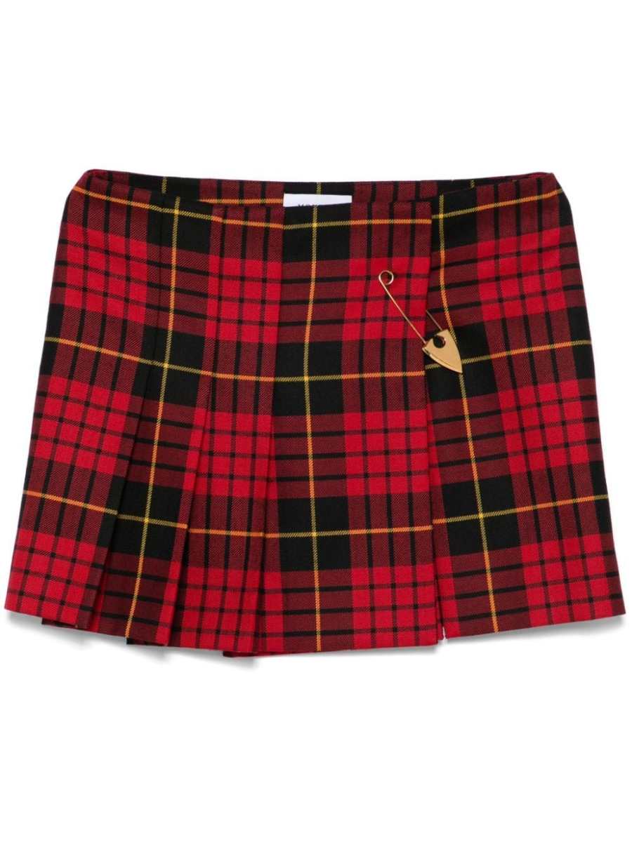 tartan-check mini skirt