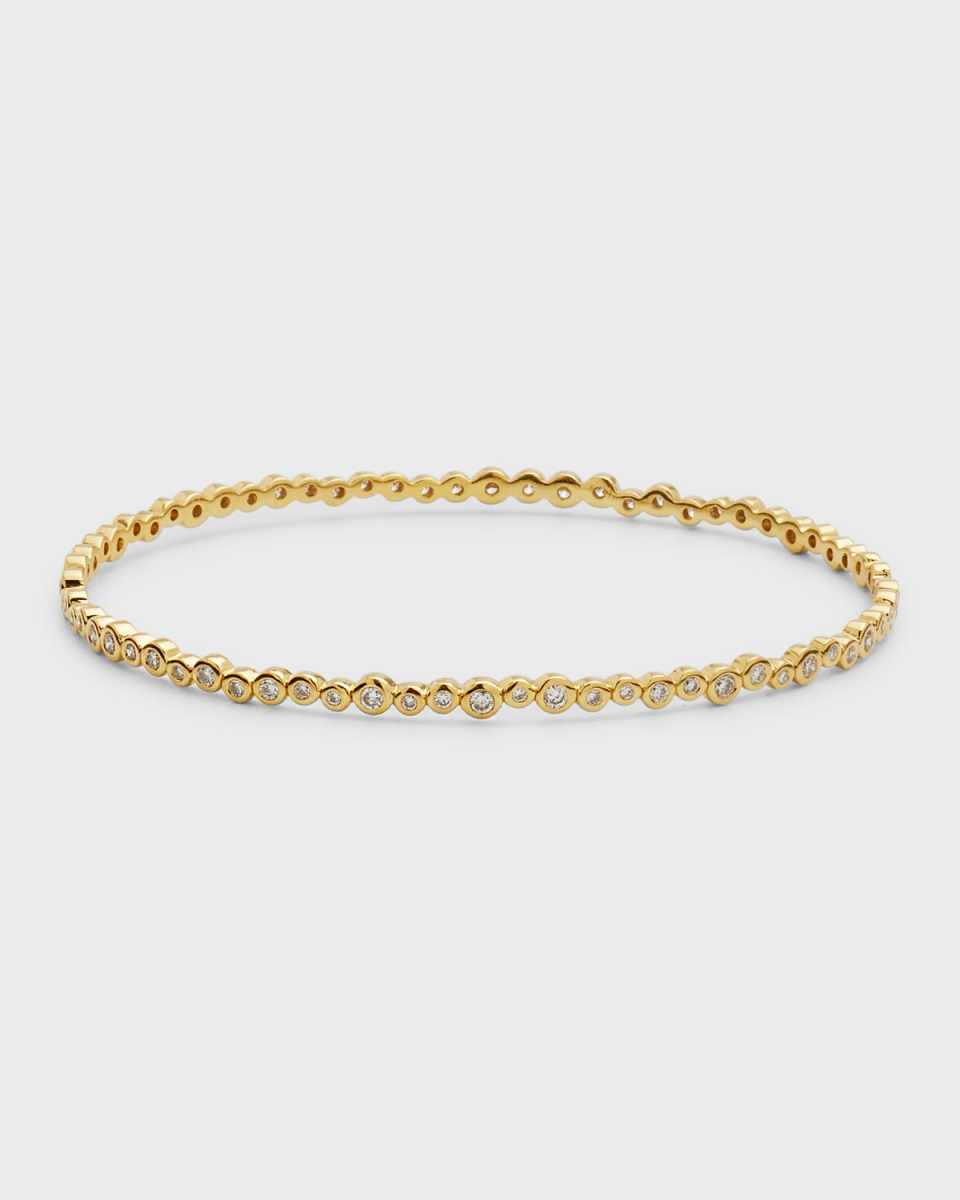 18k Yellow Gold Diamond Stardust Starlet Bangle