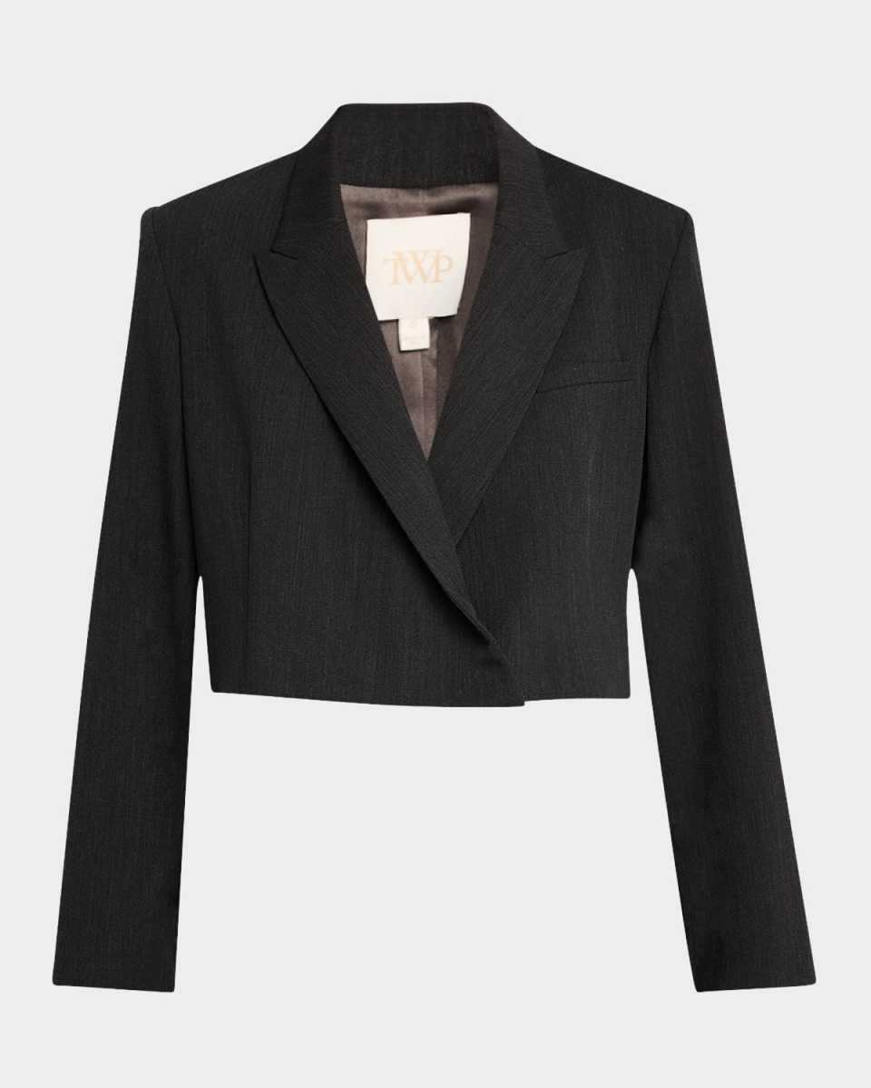 What Once Was Cropped Wool Blazer