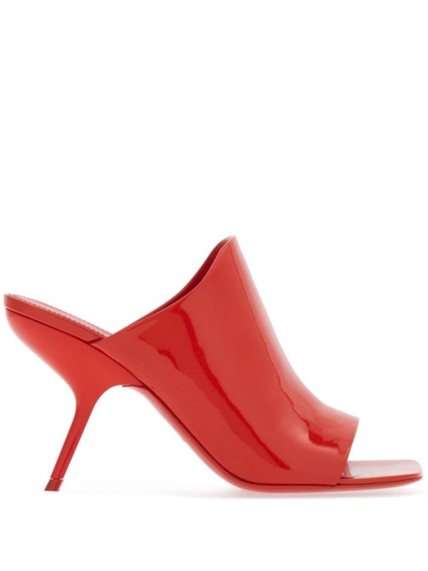 85mm open-toe slide mules