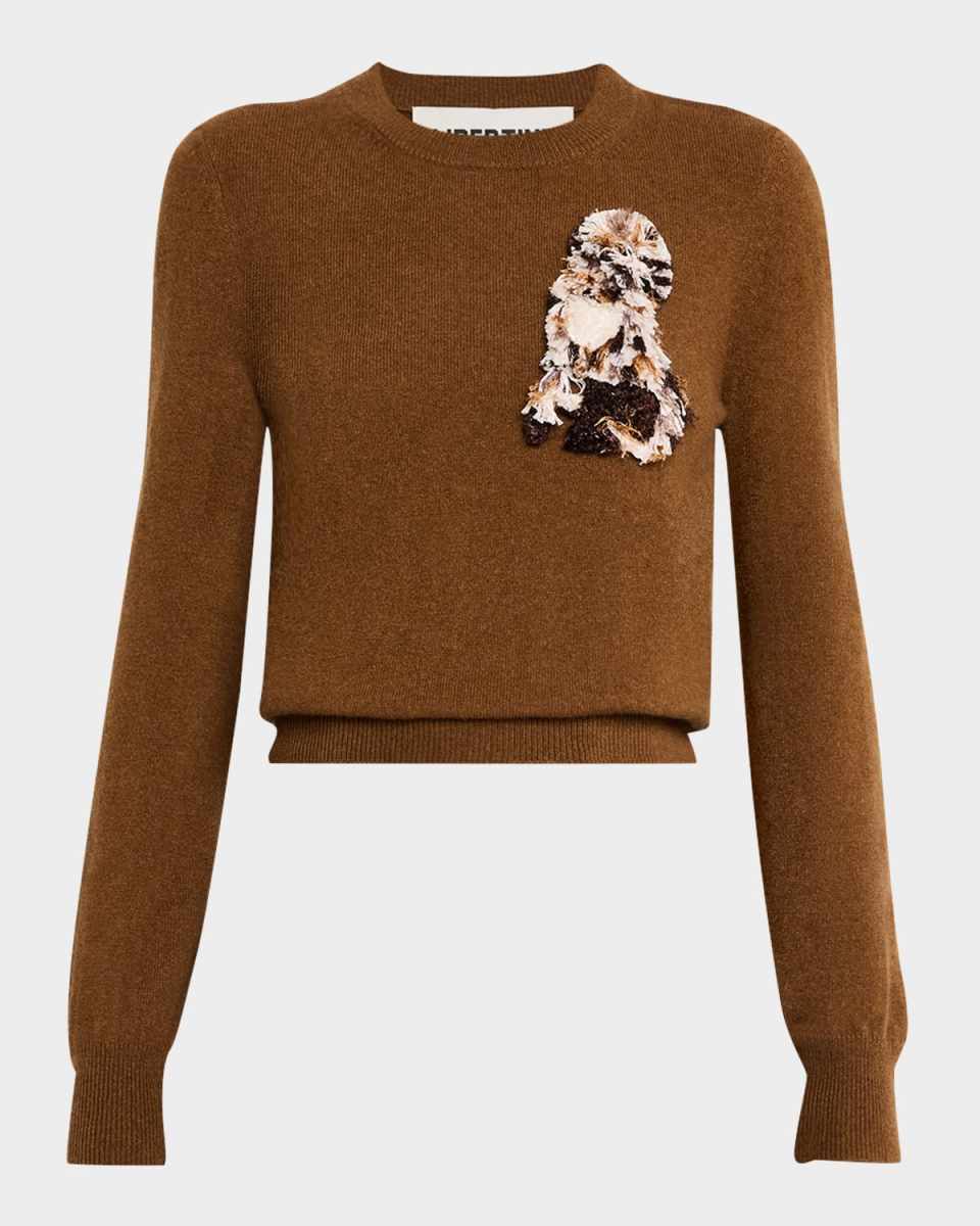 Westminster Embroidered Shrunken Cashmere Sweat
