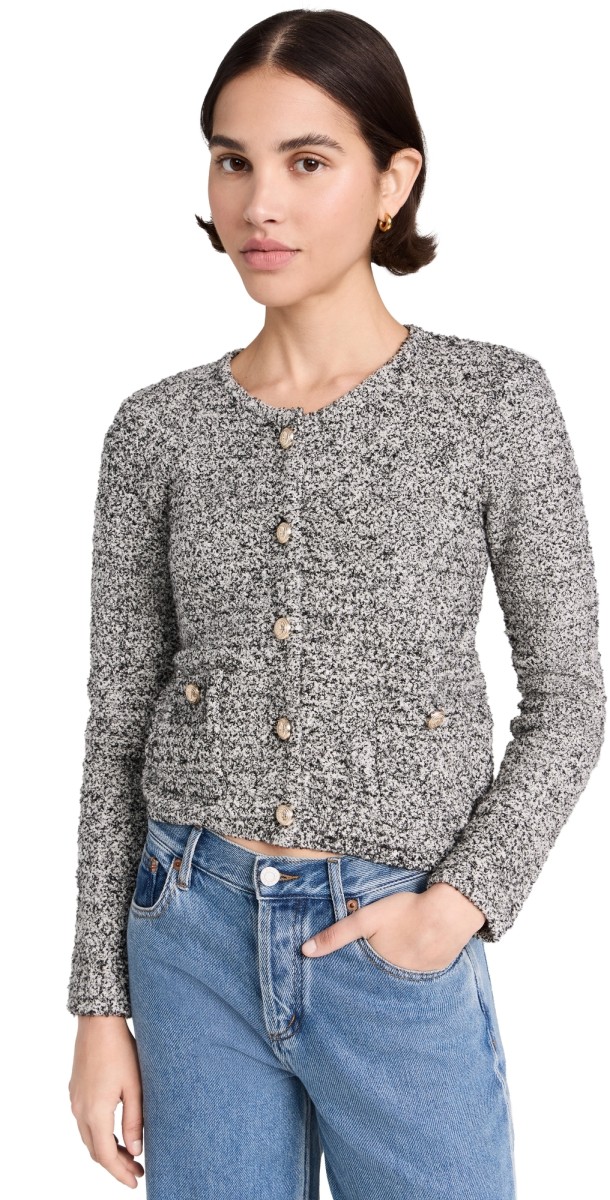Generation Love Diana Cardigan Black Melange