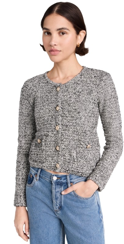 Generation Love Diana Cardigan Black Melange