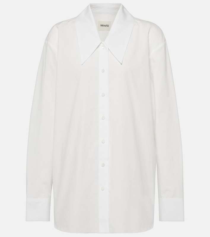 Khaite Lago cotton poplin shirt