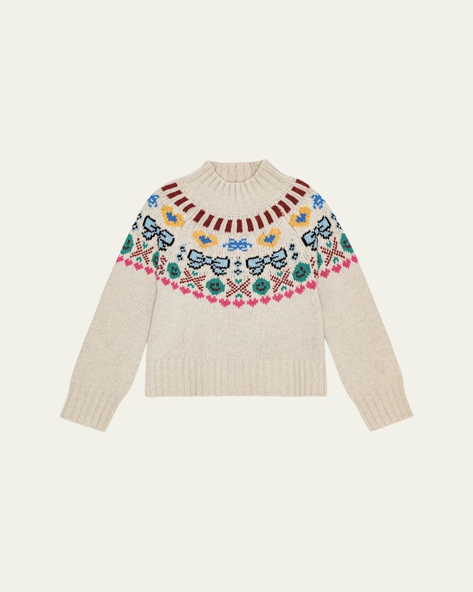 Girl's Gimlassi Knitted Sweater, Size 7-16