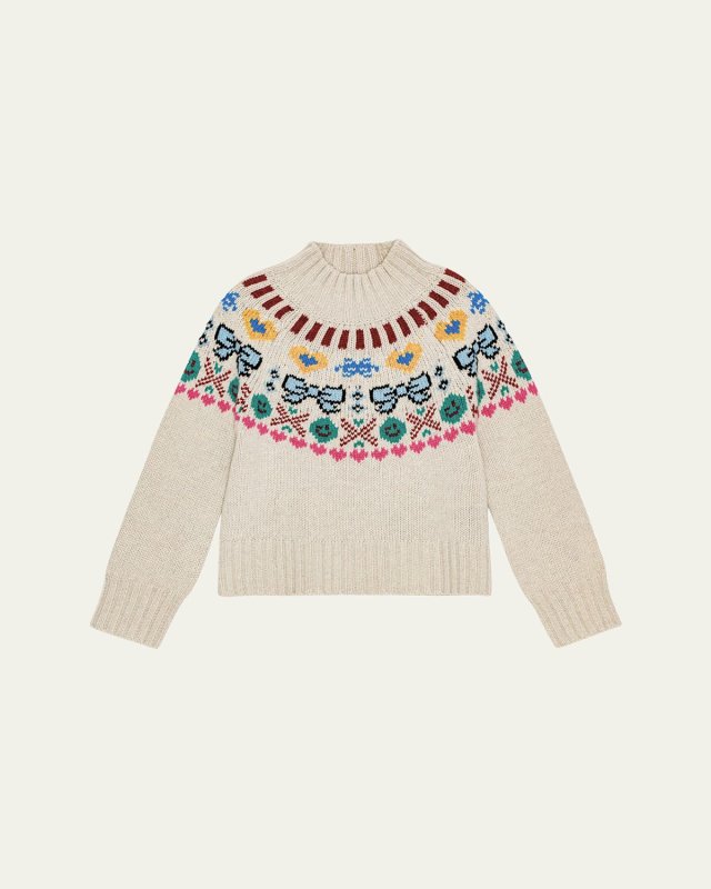 Girl's Gimlassi Knitted Sweater, Size 7-16