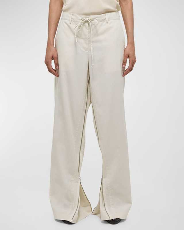 Gusset Wide-Leg Pants