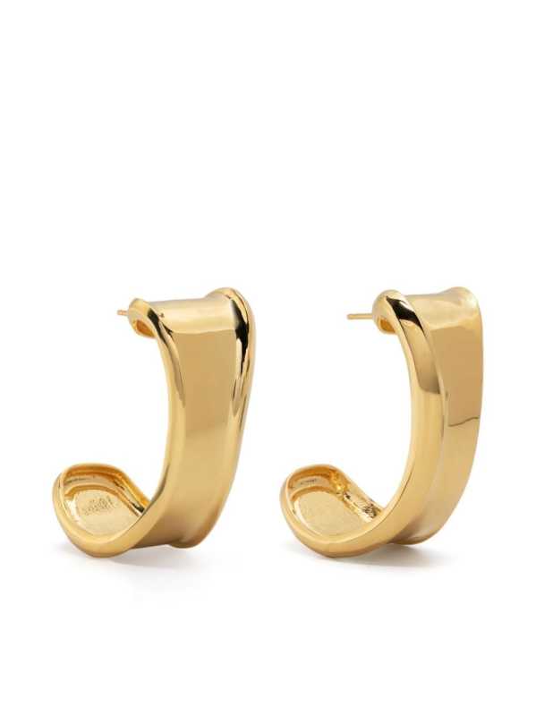 twisted hoop earrings