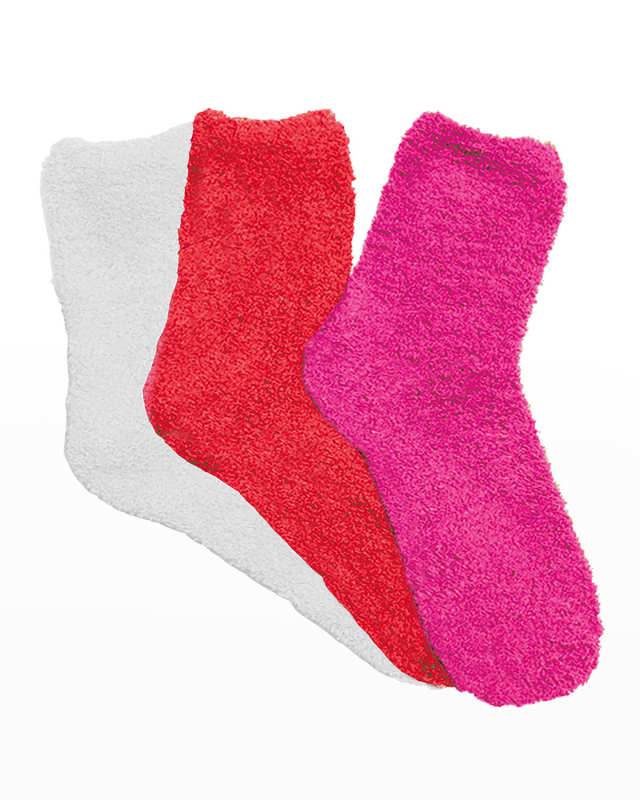 Plush Ankle Socks 3-Pack