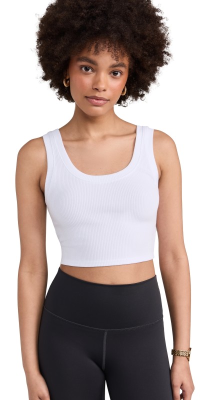 Alo Yoga Ribbed Wellness Tank White