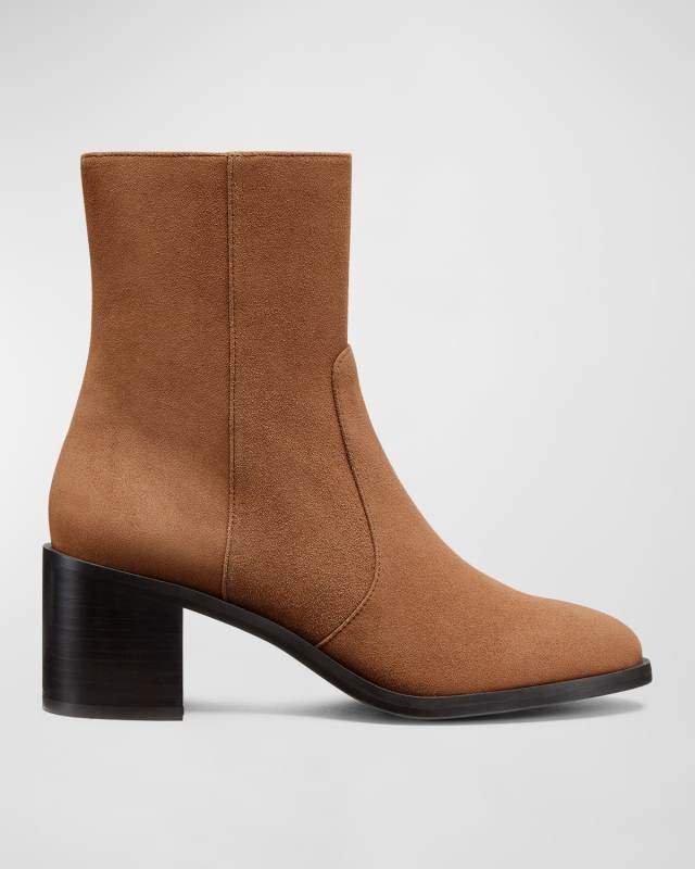 Esme Suede Zip Booties
