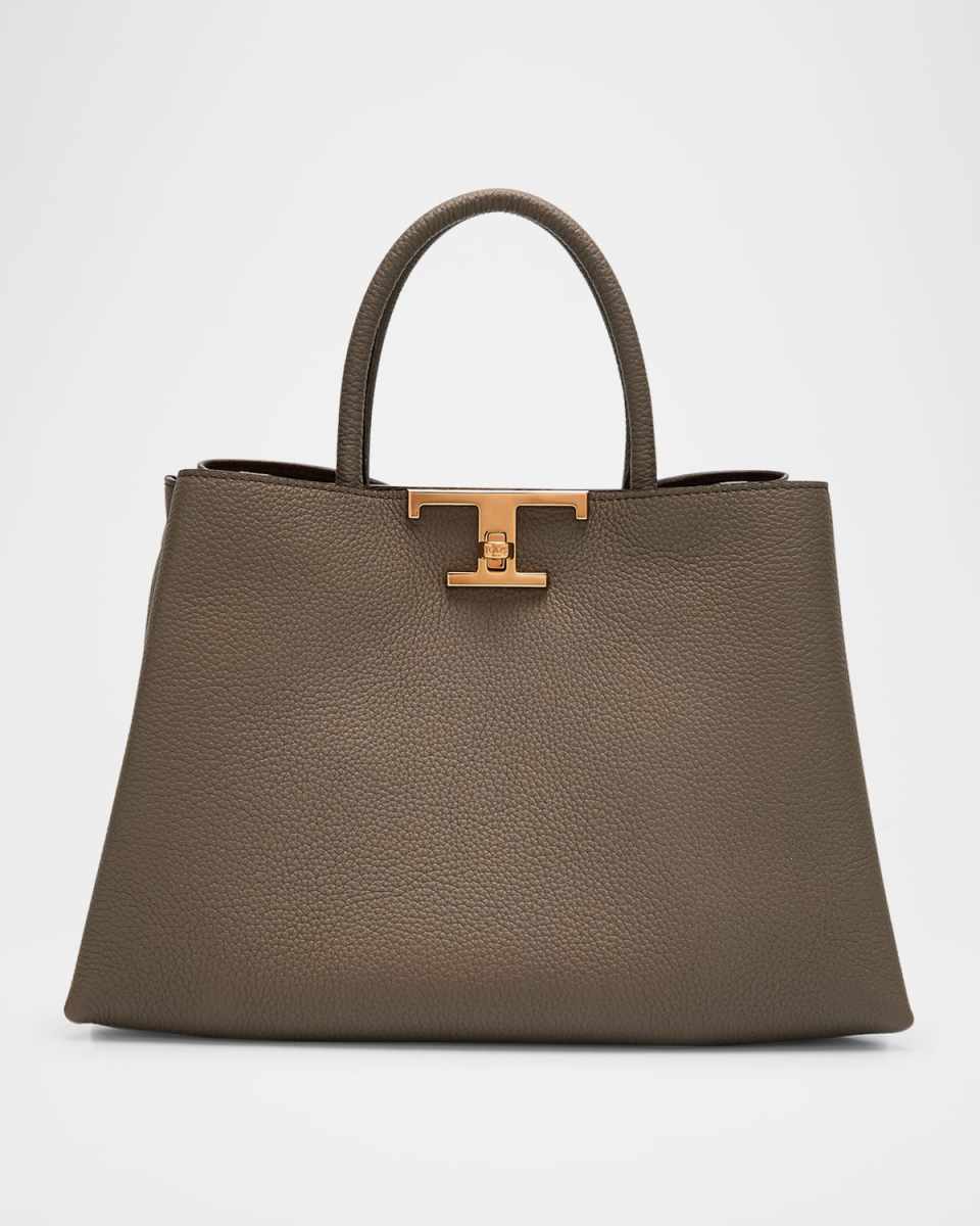 Small Leather T Timeless Tote Shopping Bag