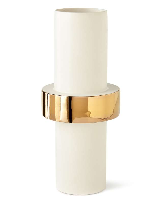 Mid Golden Ring Vase