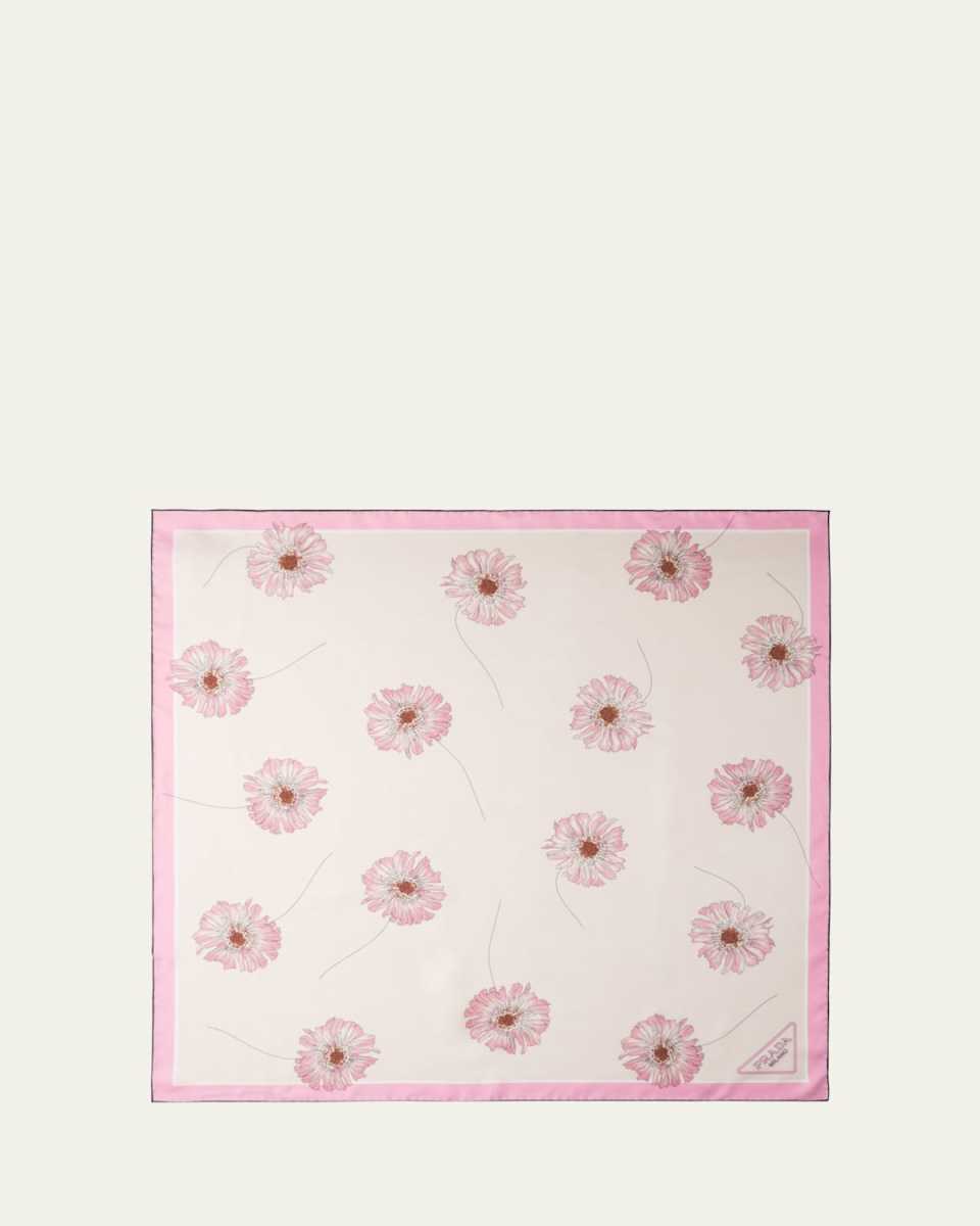 Floral Silk Scarf