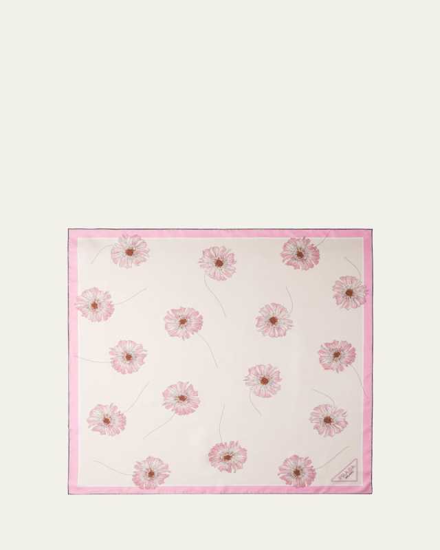 Floral Silk Scarf