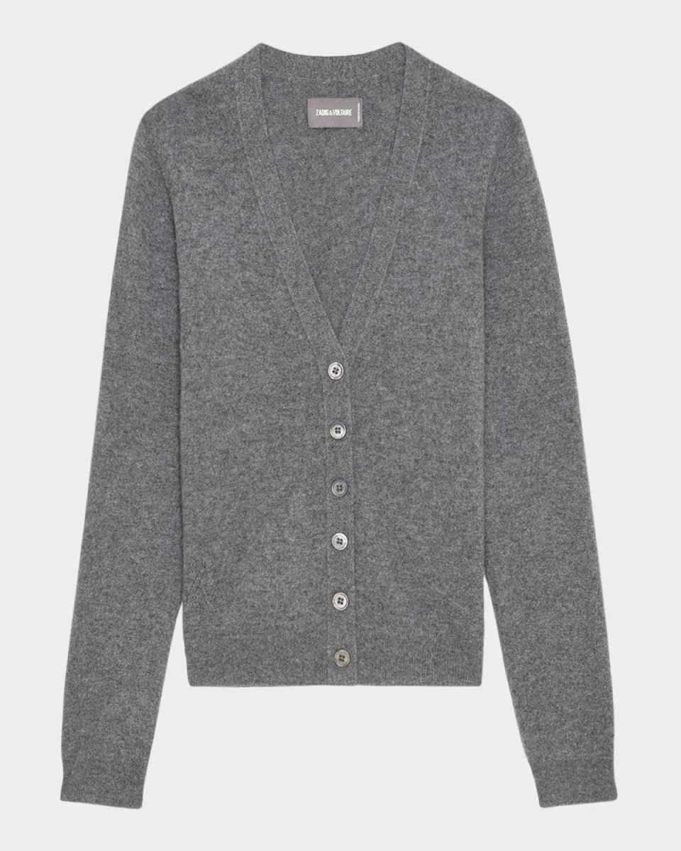 Jemmy Elbow-Patch Cashmere Cardigan