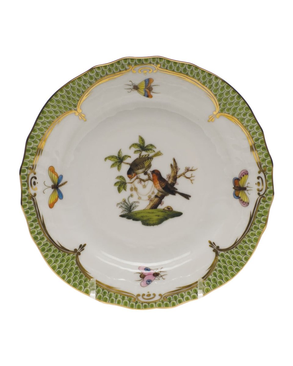 Rothschild Bird Green Motif 10 Bread & Butter Plate
