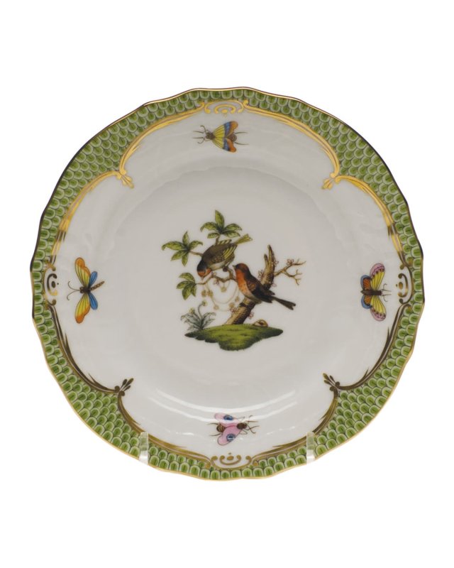 Rothschild Bird Green Motif 10 Bread & Butter Plate