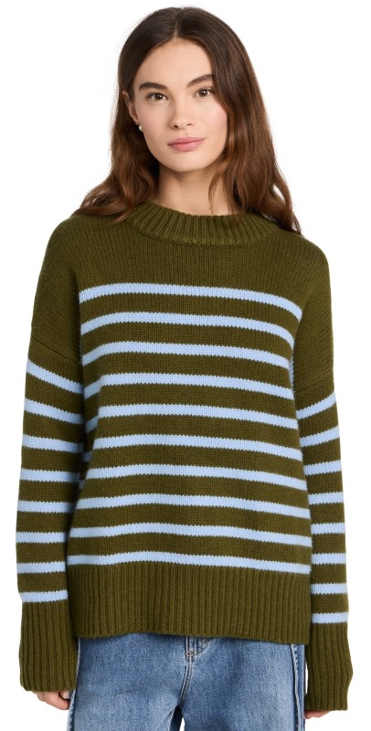 La Ligne Marin Sweater Moss/Periwinkle