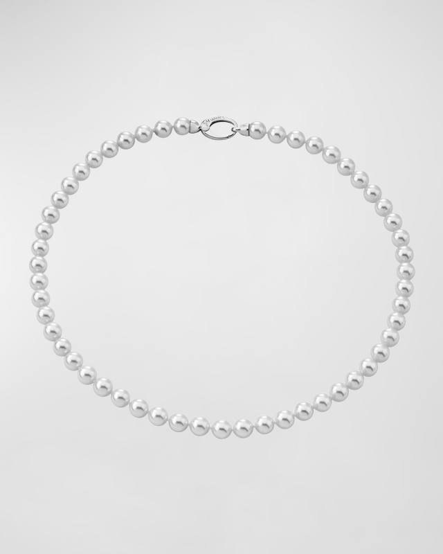 Lyra Pearl-Strand Necklace, 18"L