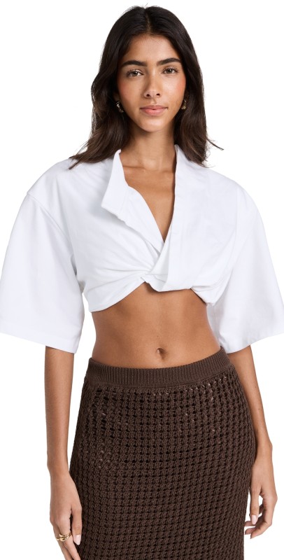 Jacquemus Le T-Shirt Bahia Court Black