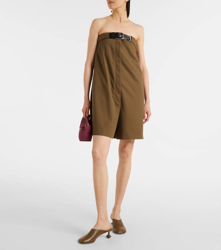 Loewe Belted cotton jumpsuit
