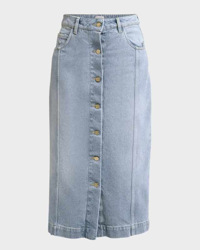 Denim Midi Skirt