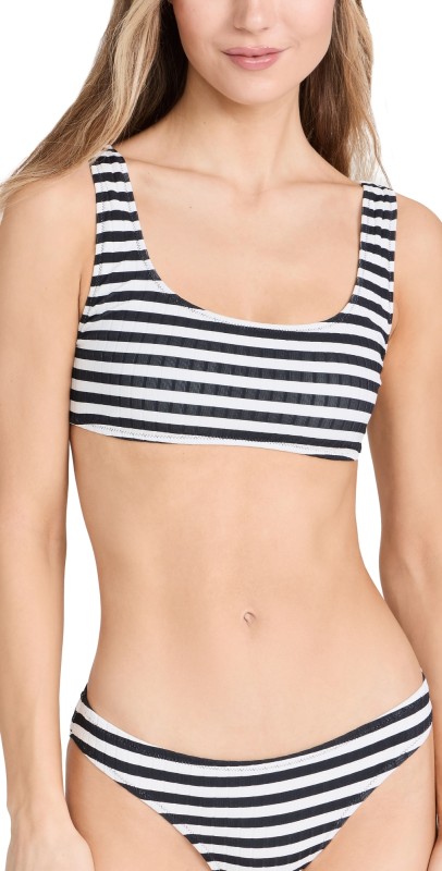Solid & Striped The Elle Top Blackout X Marshmallow