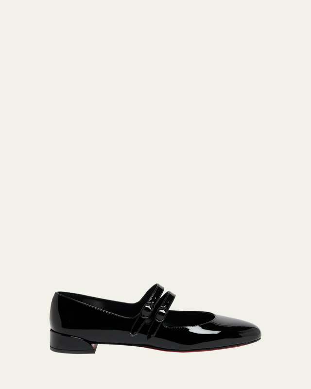 Sweet Jane Patent Red Sole Ballerina Flats
