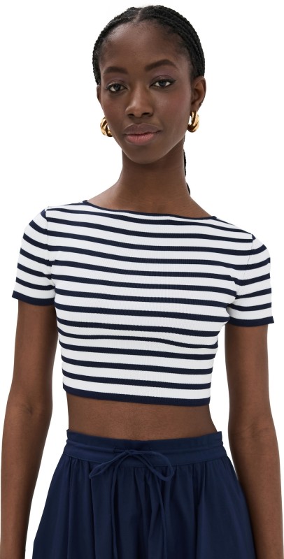 STAUD Guard Top Navy/White