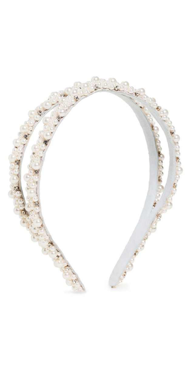 Deepa Gurnani Deepa by Deepa Gurnani Deborah Headband Ivory