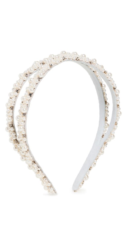 Deepa Gurnani Deepa by Deepa Gurnani Deborah Headband Ivory