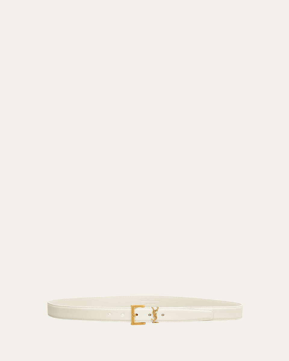 Box Laque YSL Leather Belt