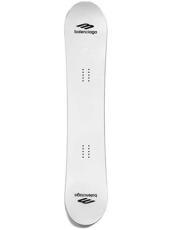 Snowboard in silver/black