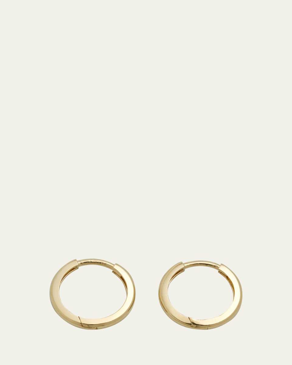 14k Gold Medium Huggie Earrings