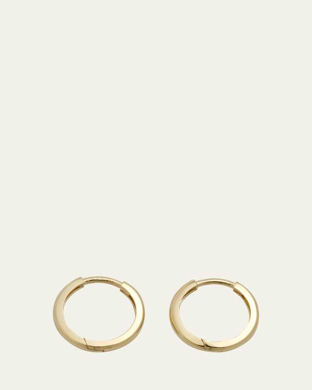 14k Gold Medium Huggie Earrings