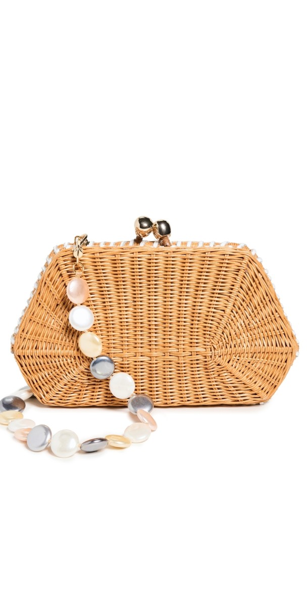Serpui Blanka Clutch Lt Honey With White