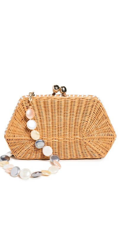 Serpui Blanka Clutch Lt Honey With White