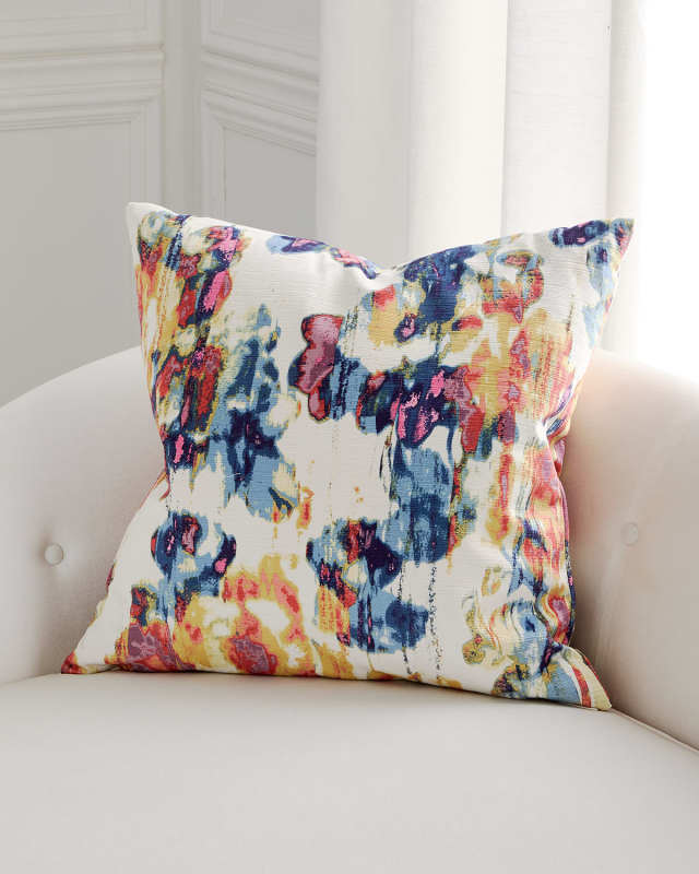 Vibrato Tye-Dye Decorative Pillow, 24" Square