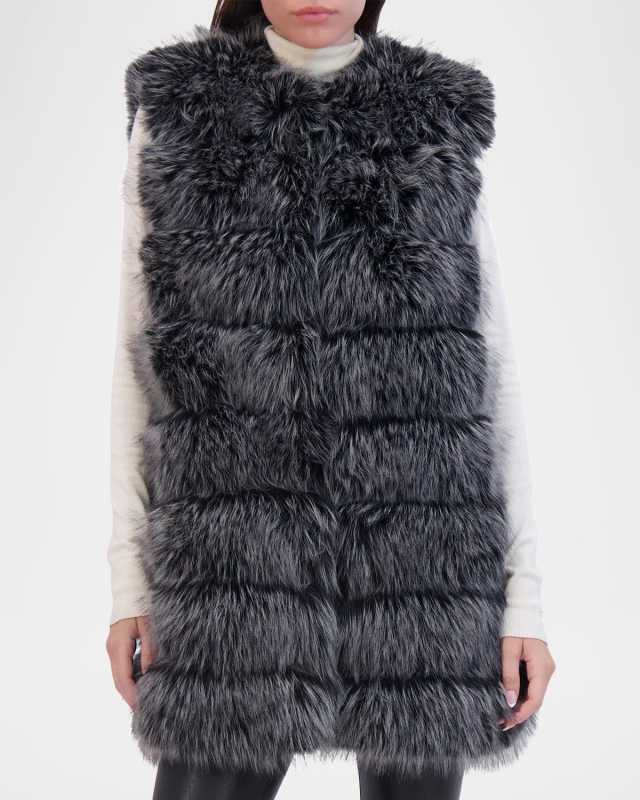 Fox-Like Faux Fur Vest