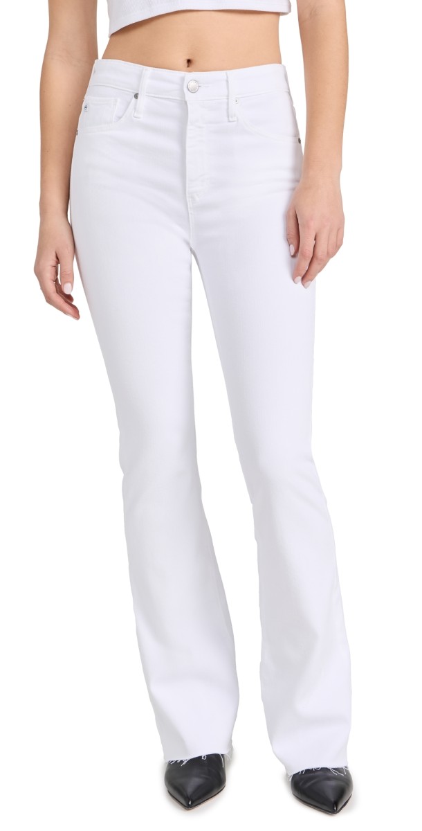 AG Farrah Boot Jeans Cloud White