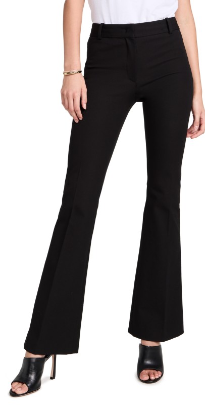 FRAME Le High Flare Trousers Noir