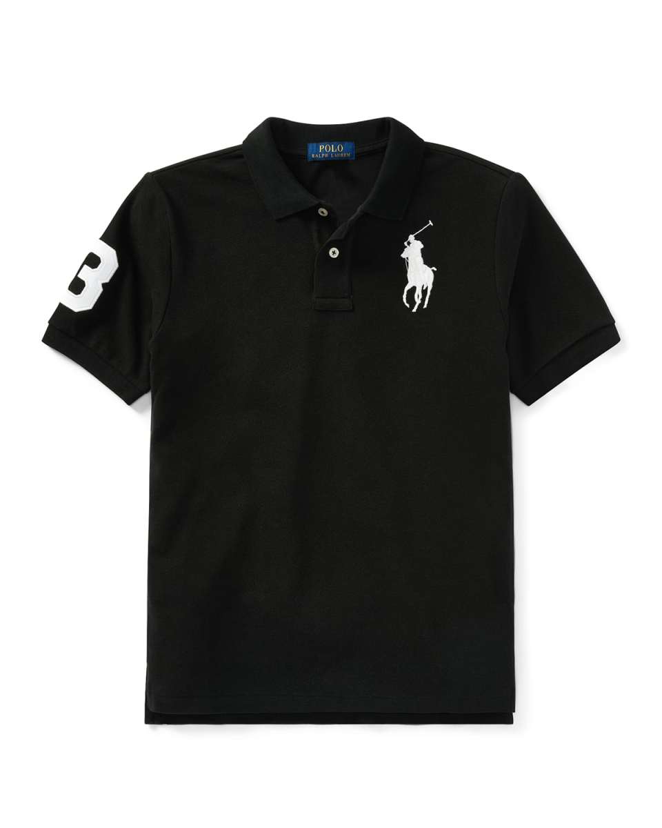 Boy's Big Pony Mesh Knit Polo, Size S-X