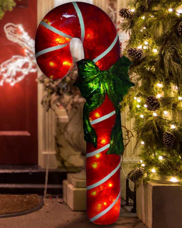 Illuminated Candy Cane, 43"