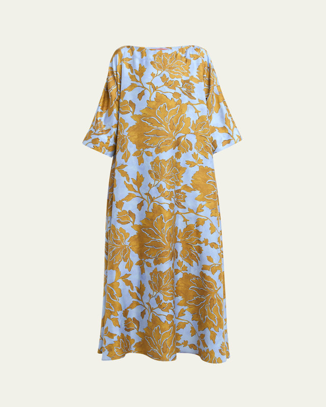 Muumuu Tangle Loose Silk Twill Dress